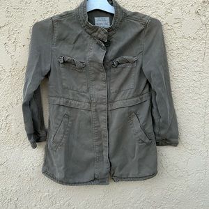 Zara kids jacket in good condition olive green